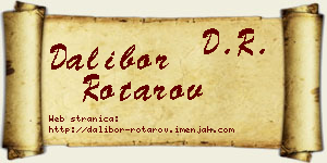 Dalibor Rotarov vizit kartica